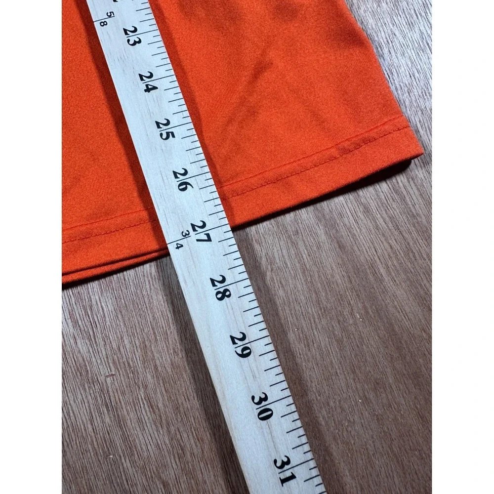 Nike Dri-FIT Swimming Shirt Mens Small Orange Long Sleeve Athletic Tee